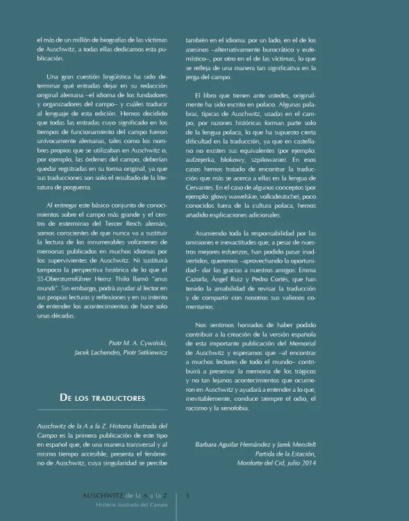 A few pages from the book